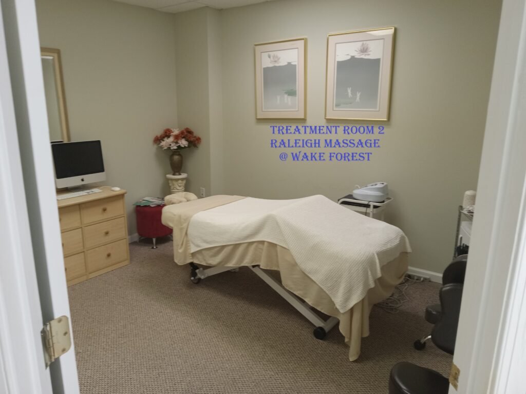massage room Two at Raleigh Massage, Wake Forest
